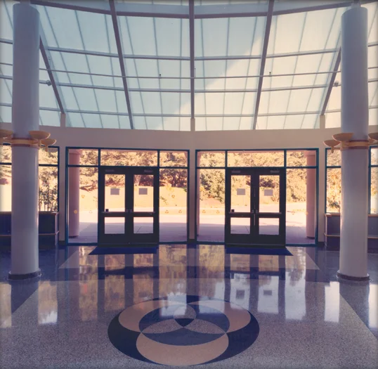 Lobby and entrance hall of the George & Tula Christopher Center at Holy Trinity San Francisco