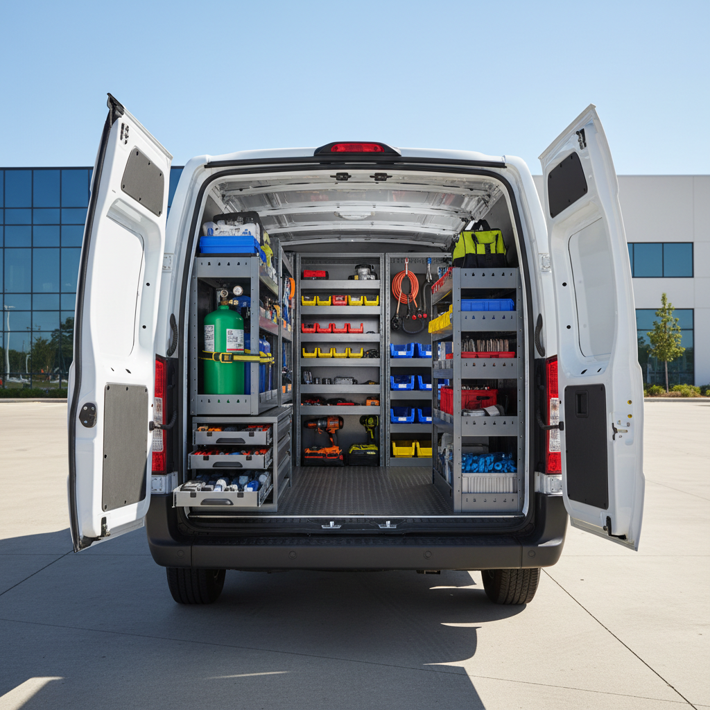 Fully stocked HVAC service van ready for 24/7 emergency dispatch in Northern Virginia