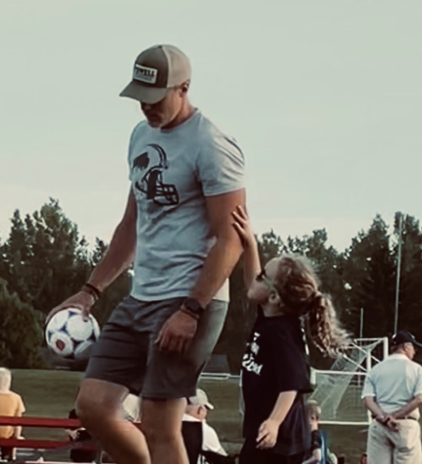 Kurt Fetter with his daughter