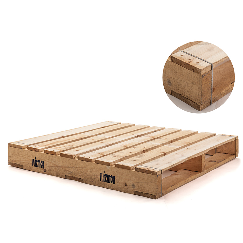 Palet de madera con abrazadera