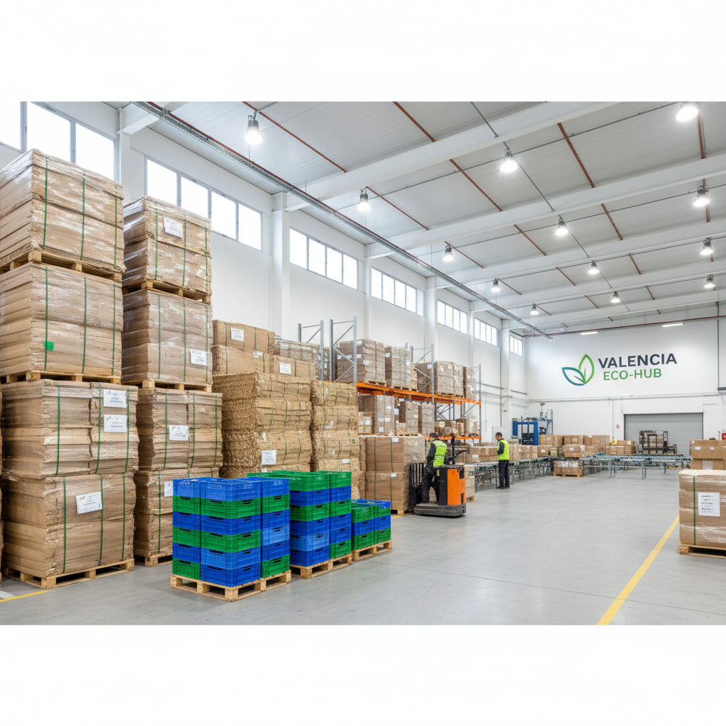Cajas de plástico recicladas: el futuro del almacenaje en Valencia