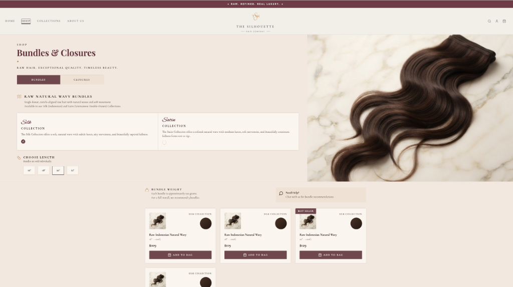 The Silhouette Hair Co. project