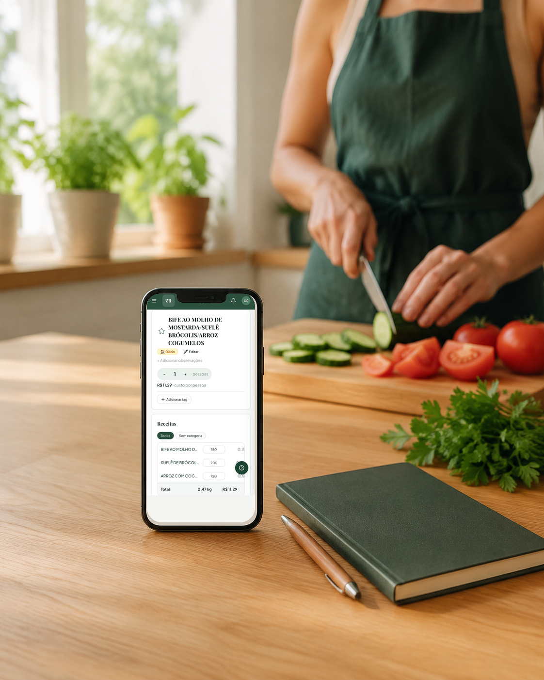 Planejamento para cozinha da casa no Laboratório de Cozinha