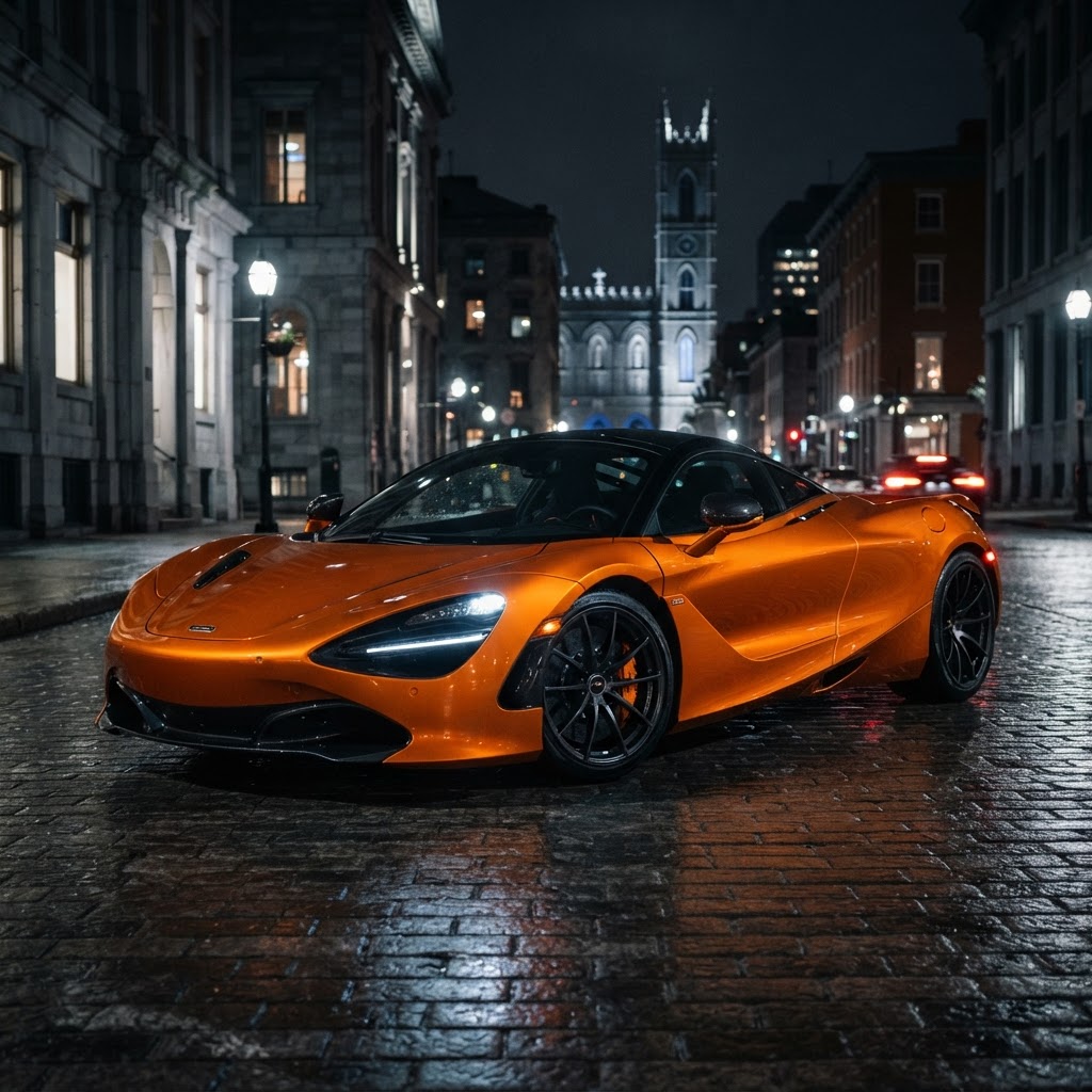 Orange McLaren — A&A car detailing Montreal