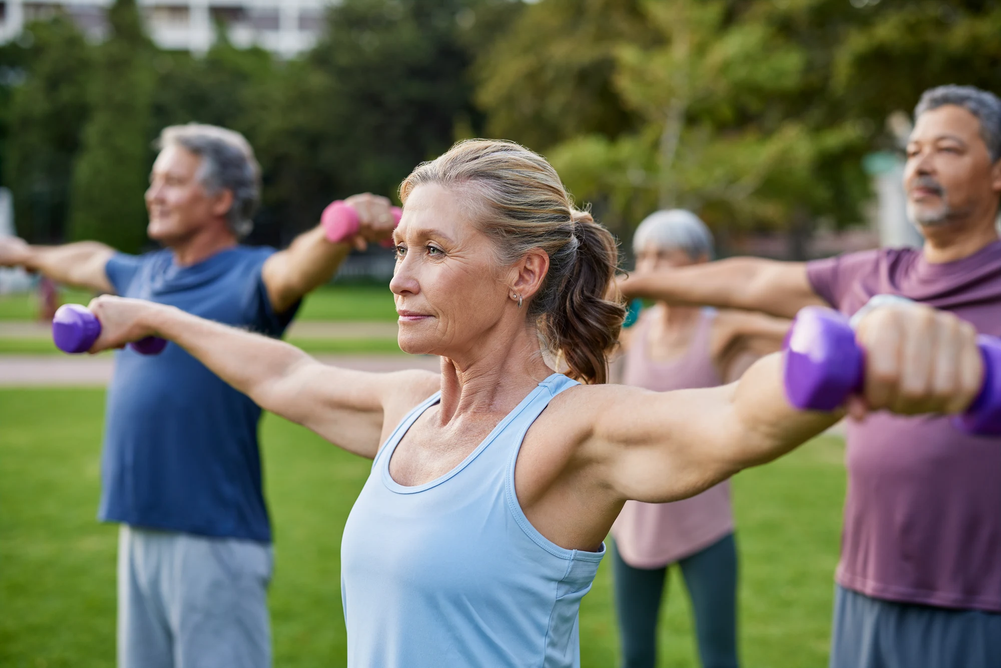 Outdoor fitness at Traralgon Resort