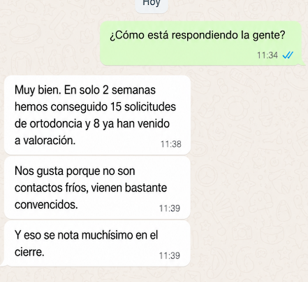 Testimonio real por WhatsApp 3