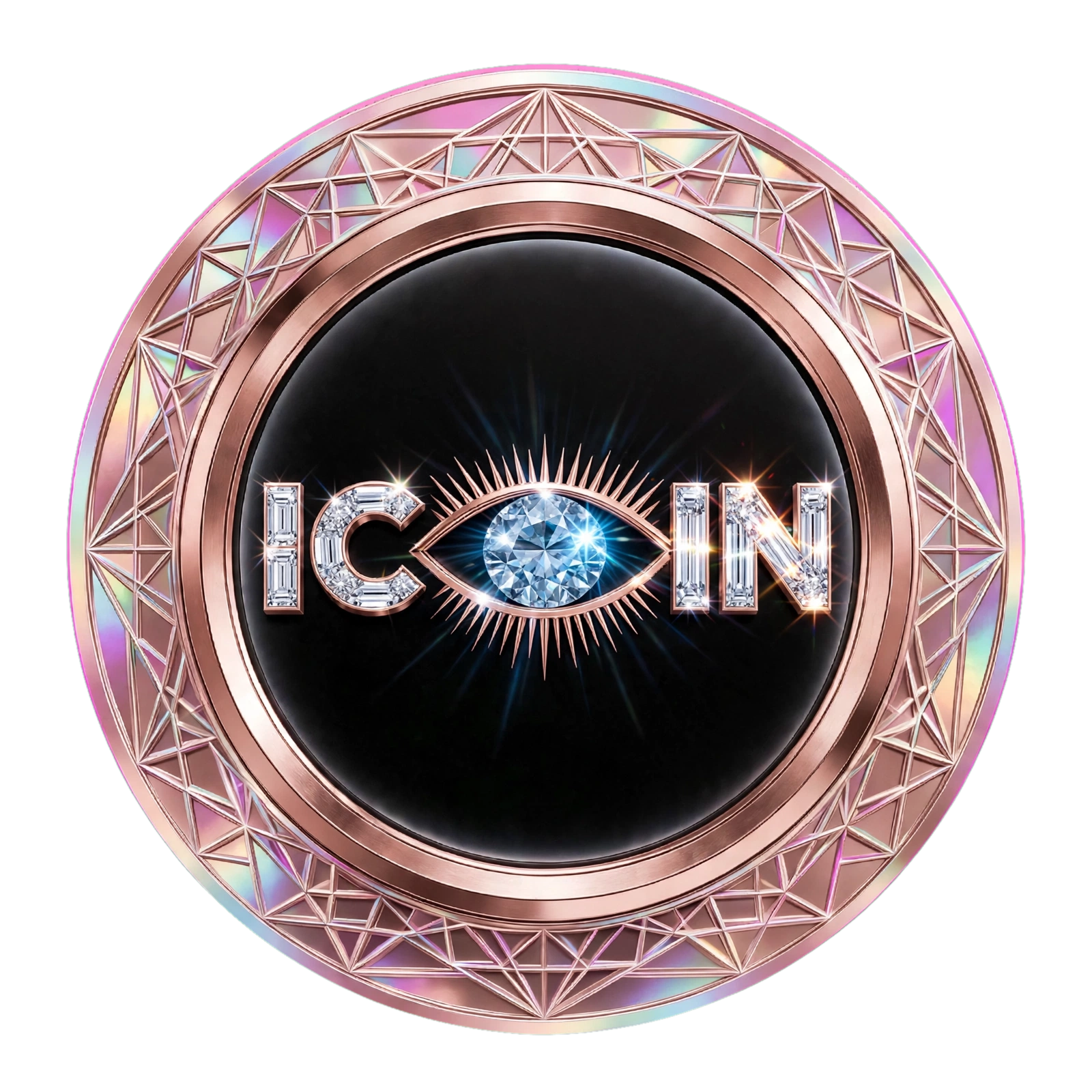 ICoiN vault coin logo for the Rize2NewHeitz spiritual boutique