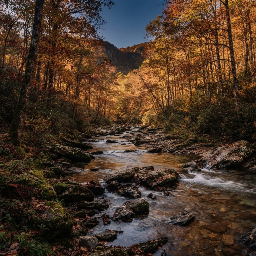 A mountain stream in the West Virginia eastern panhandle