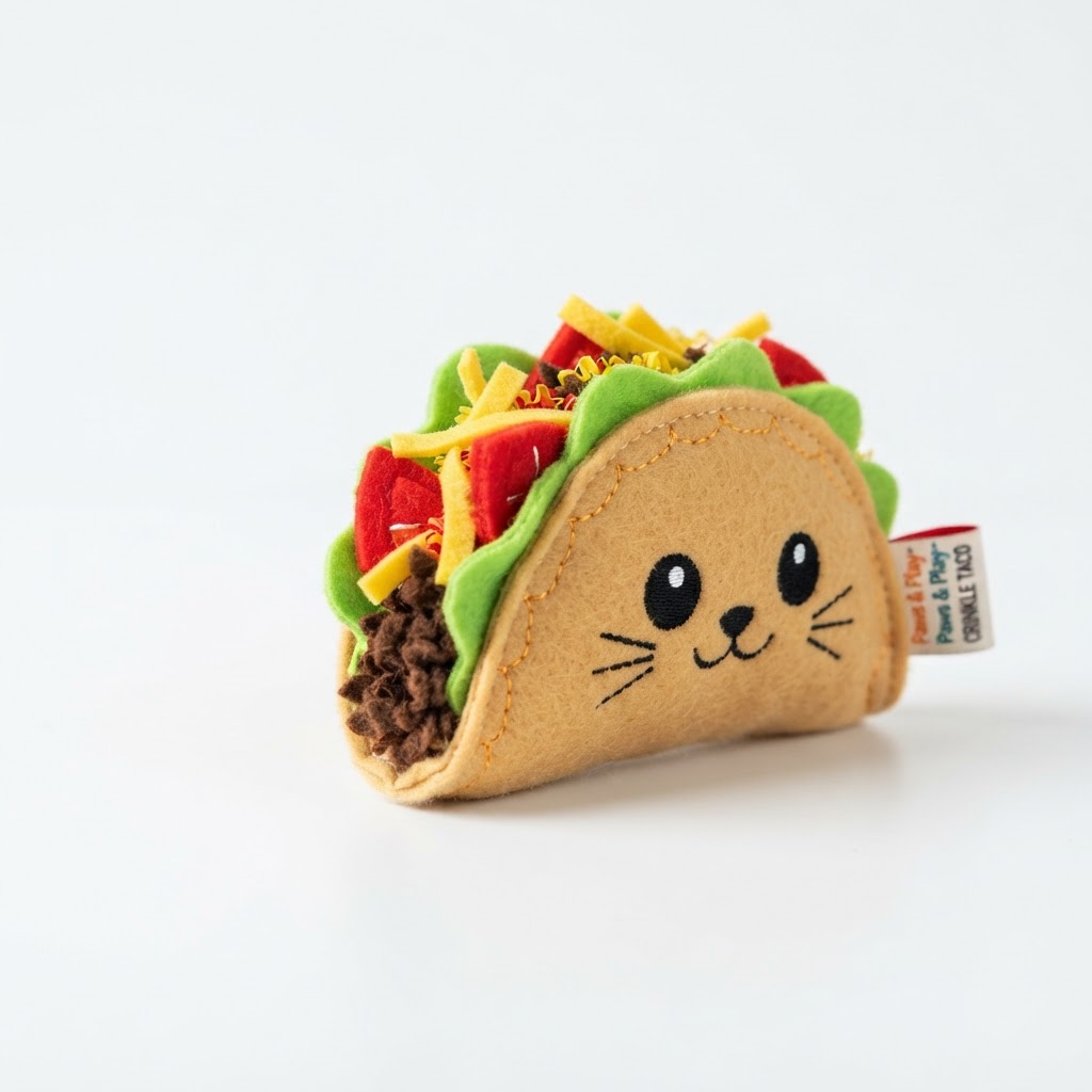 Crinkle Taco Cat Toy
