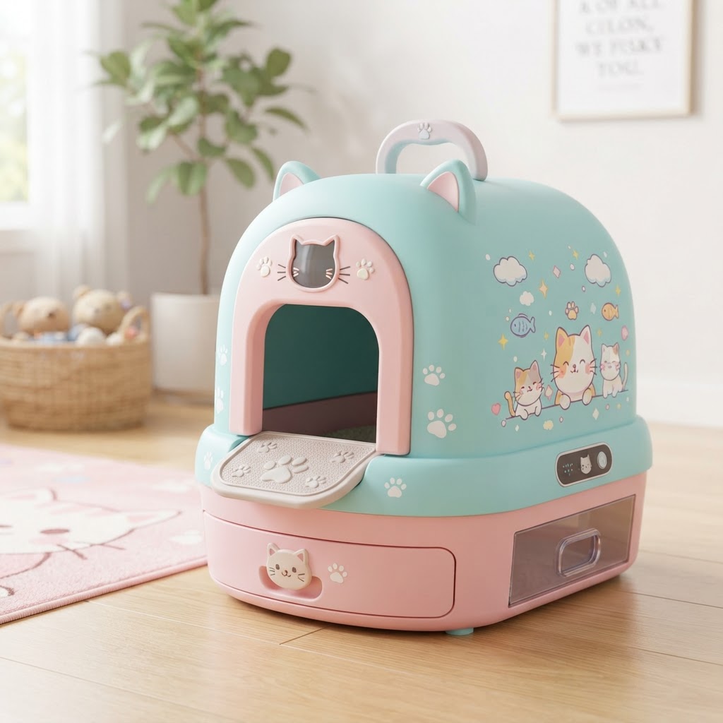 Self-Cleaning Litter Box