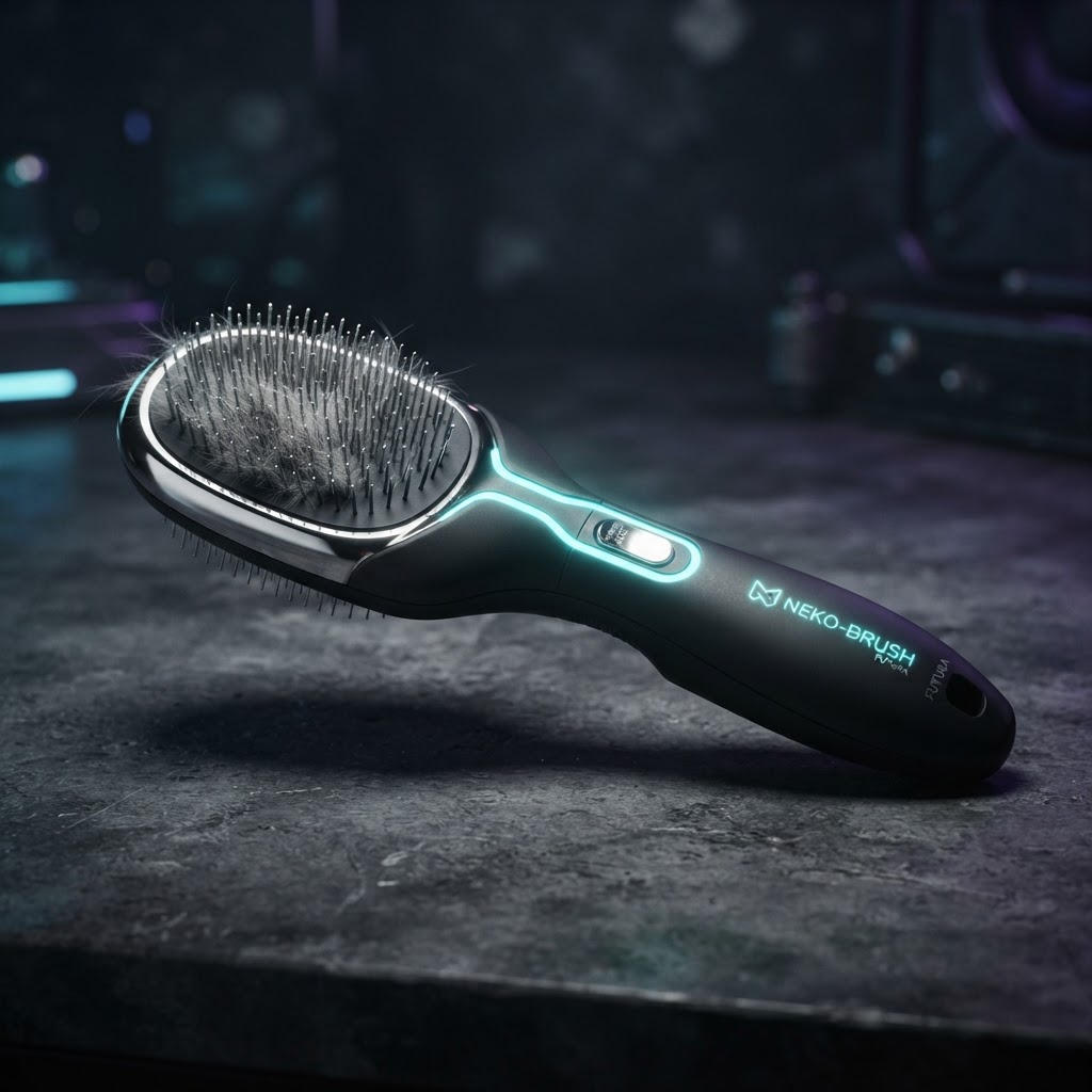 Cat Grooming Brush โ Cool Edition