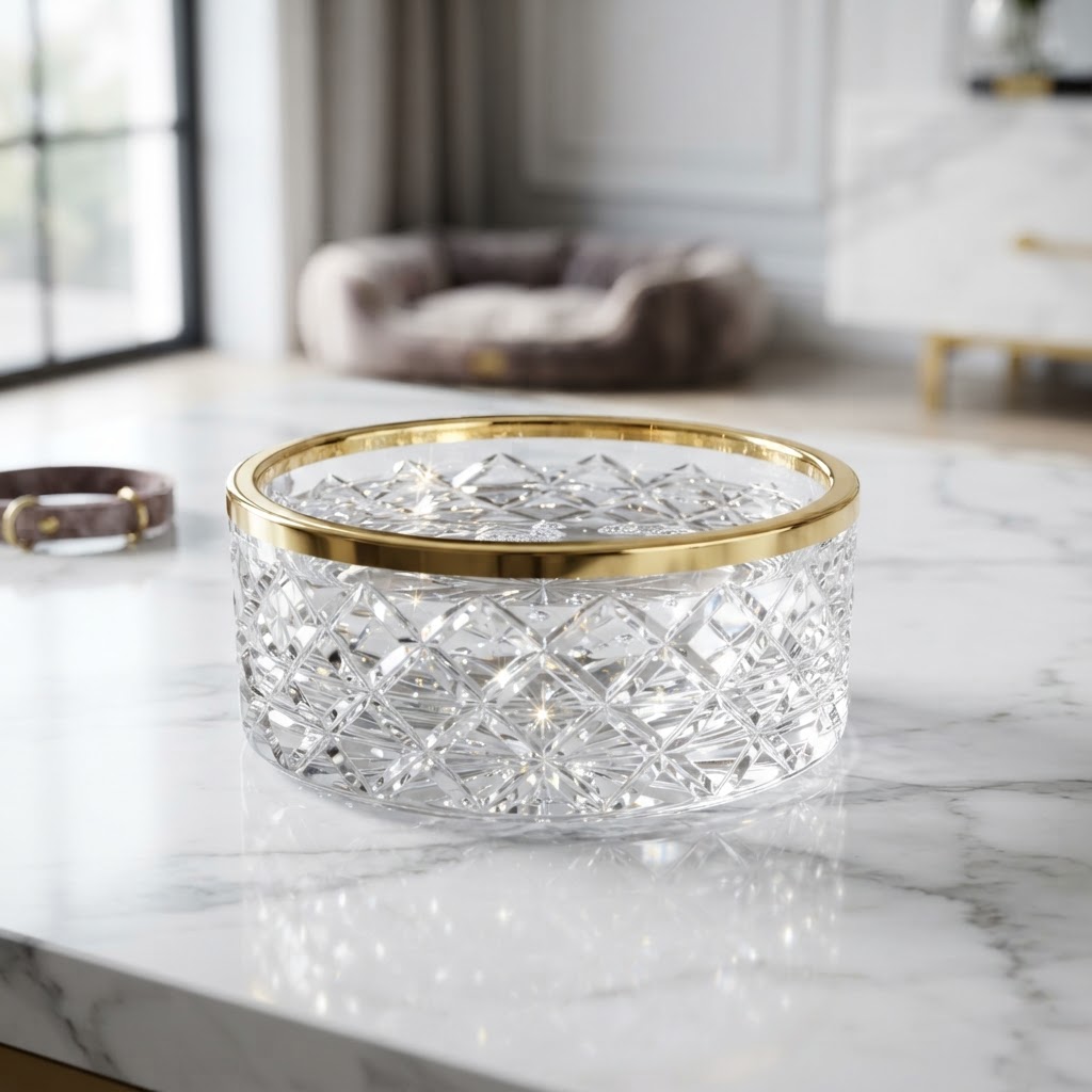 Crystal Pet Water Bowl