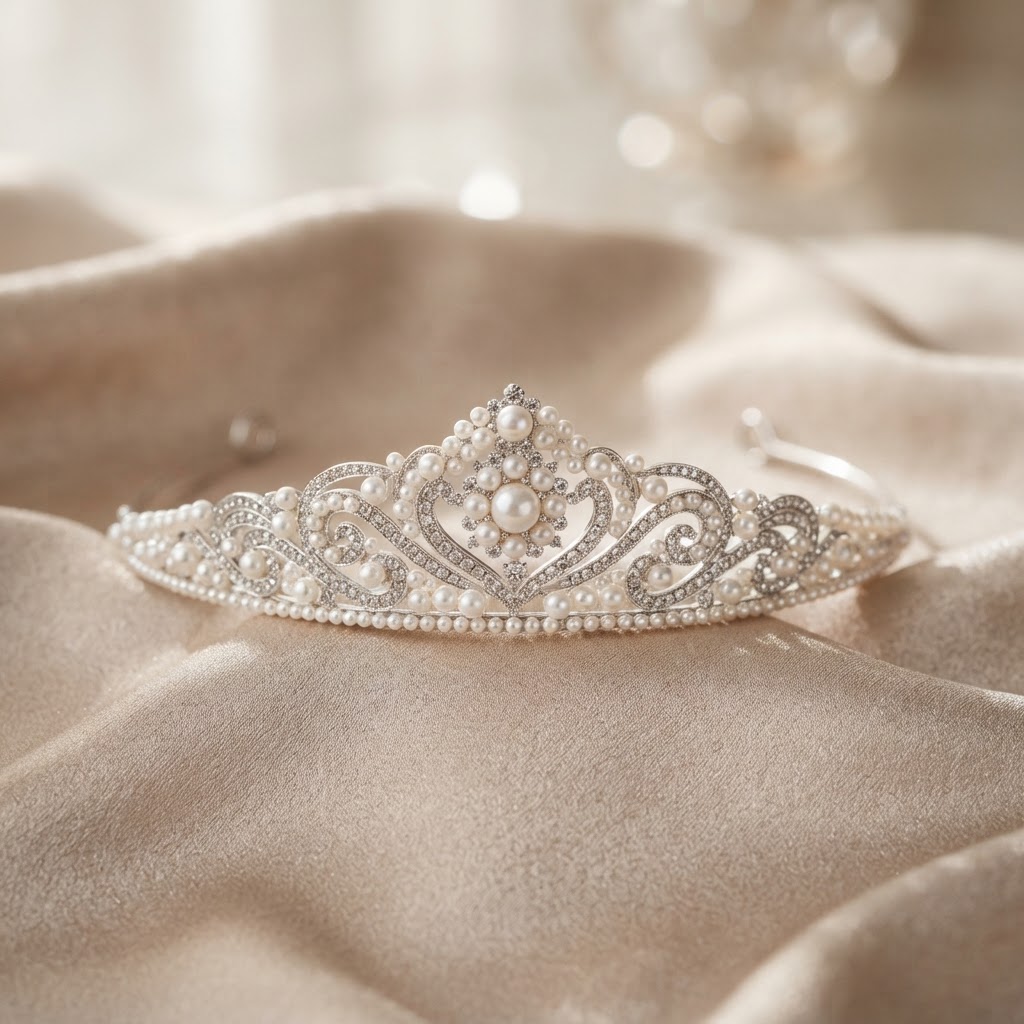 Pearl-Encrusted Cat Tiara