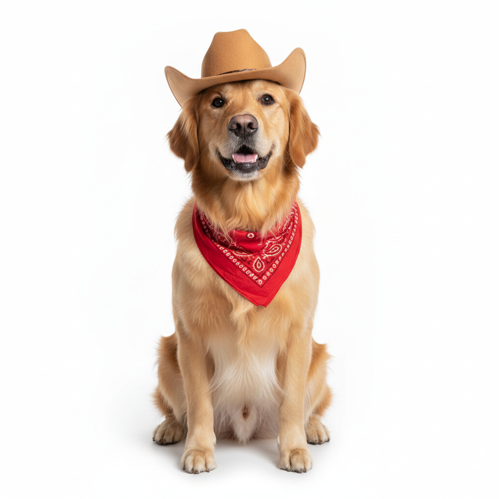 Cowboy Hat & Bandana