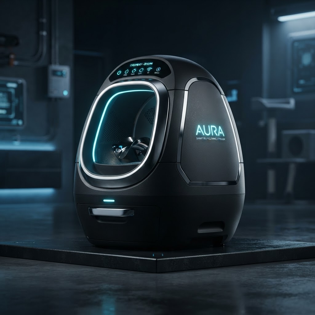 Self-Cleaning Litter Box โ Cool Edition