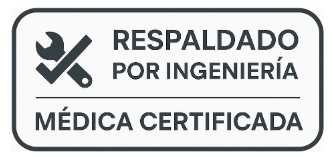 Respaldado por Ingeniería Médica Certificada