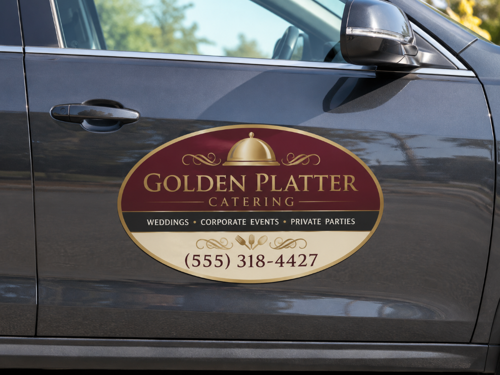 OVAL MAGNETIC SIGNS