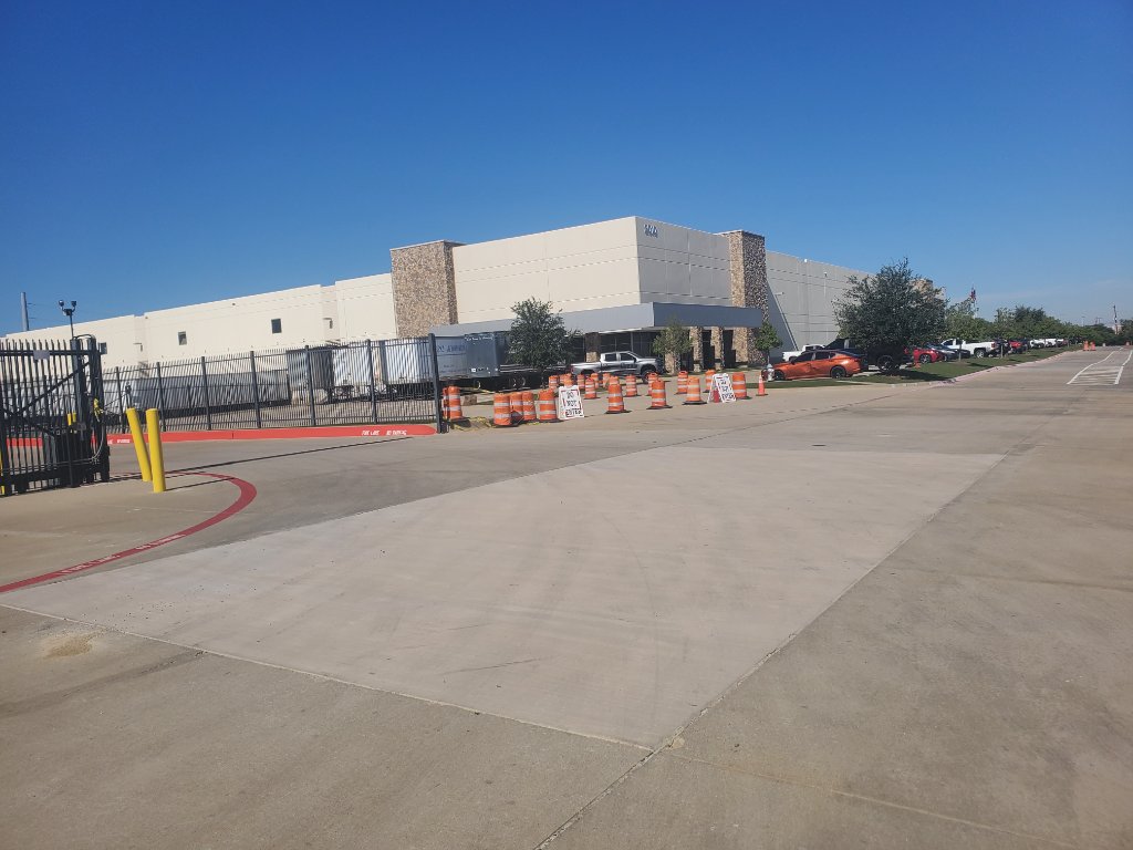 Concrete repair in residential area