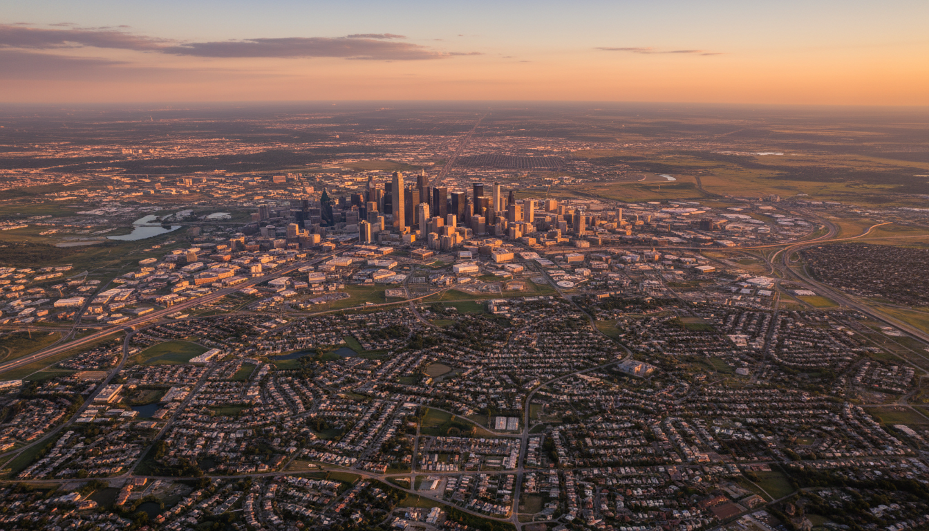 DFW Metroplex aerial view