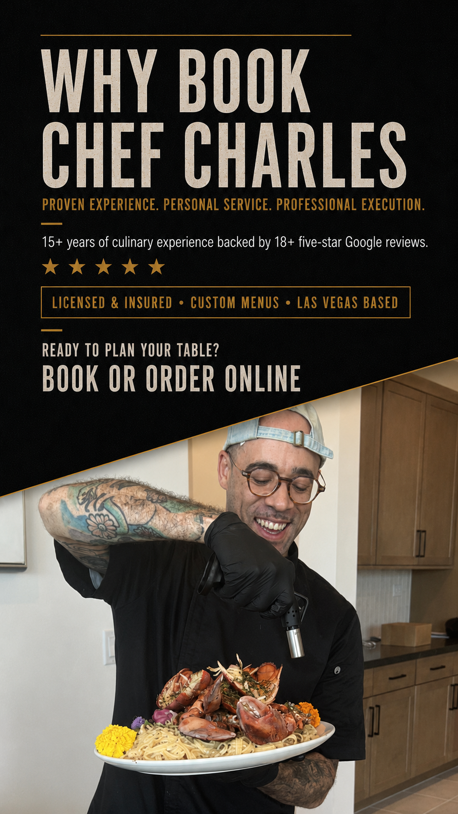 Chef Charles Bell catering service in Las Vegas
