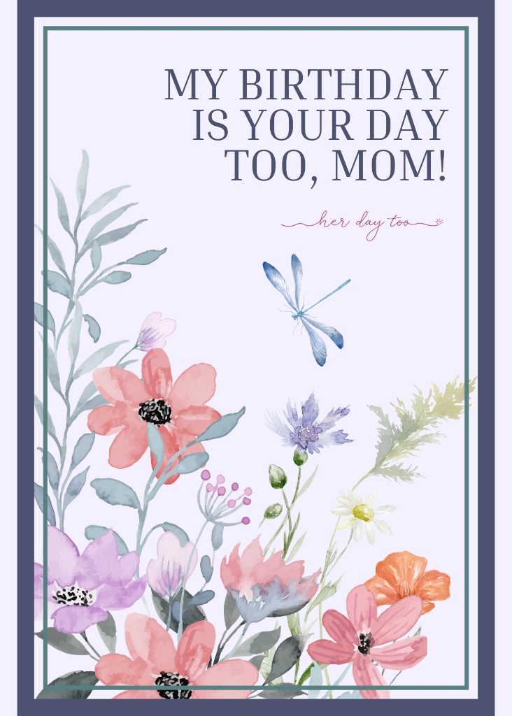 Floral Wreath & Dragonfly