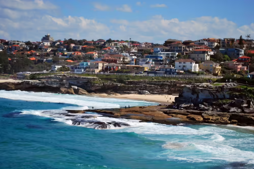 Beautiful eastern suburbs beach near Waverley