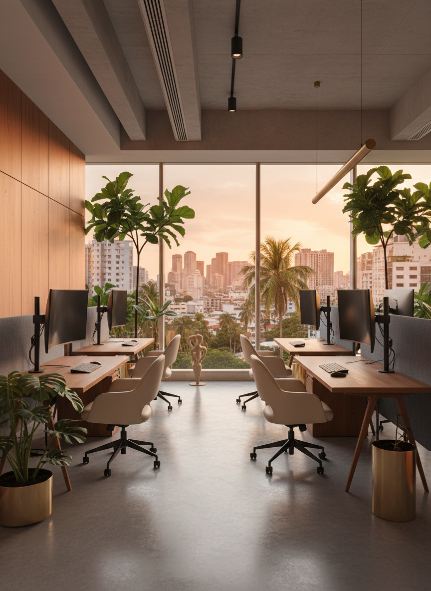 Tech industry workspace