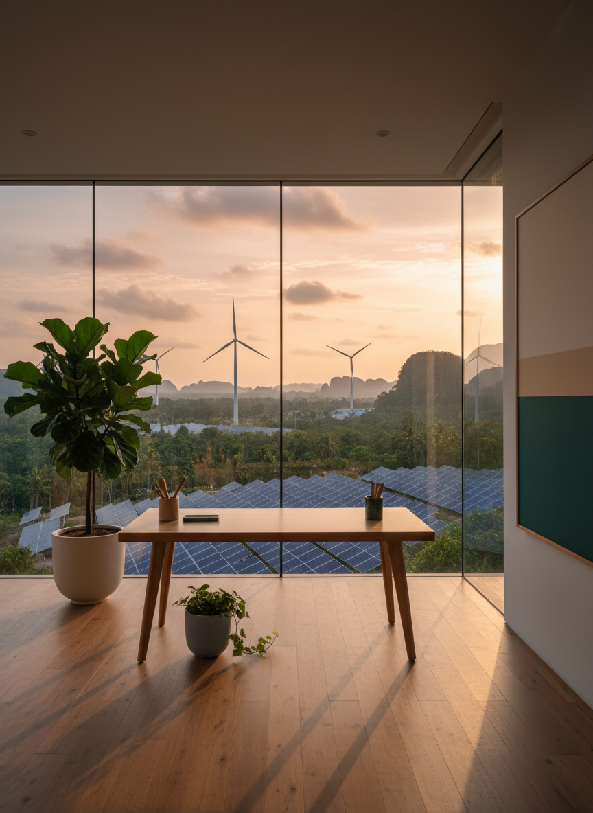 Sustainability industry workspace