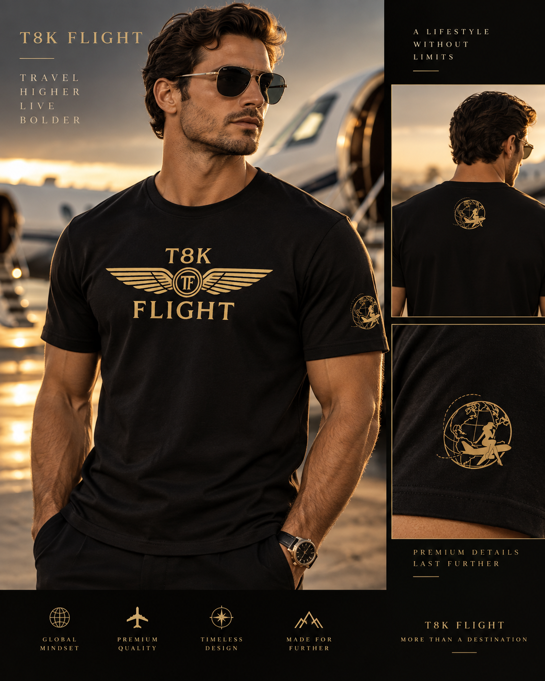 T8K Flight Signature Tee