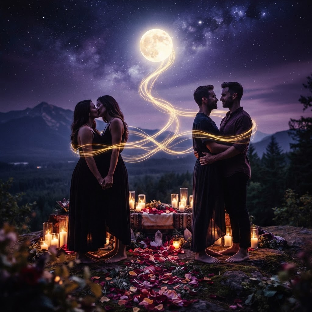 Gay and Lesbian Love Spells spiritual ritual imagery