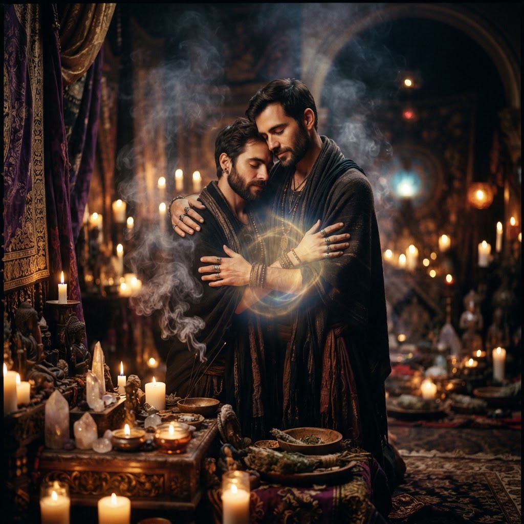 Gay Love Spells spiritual ritual imagery