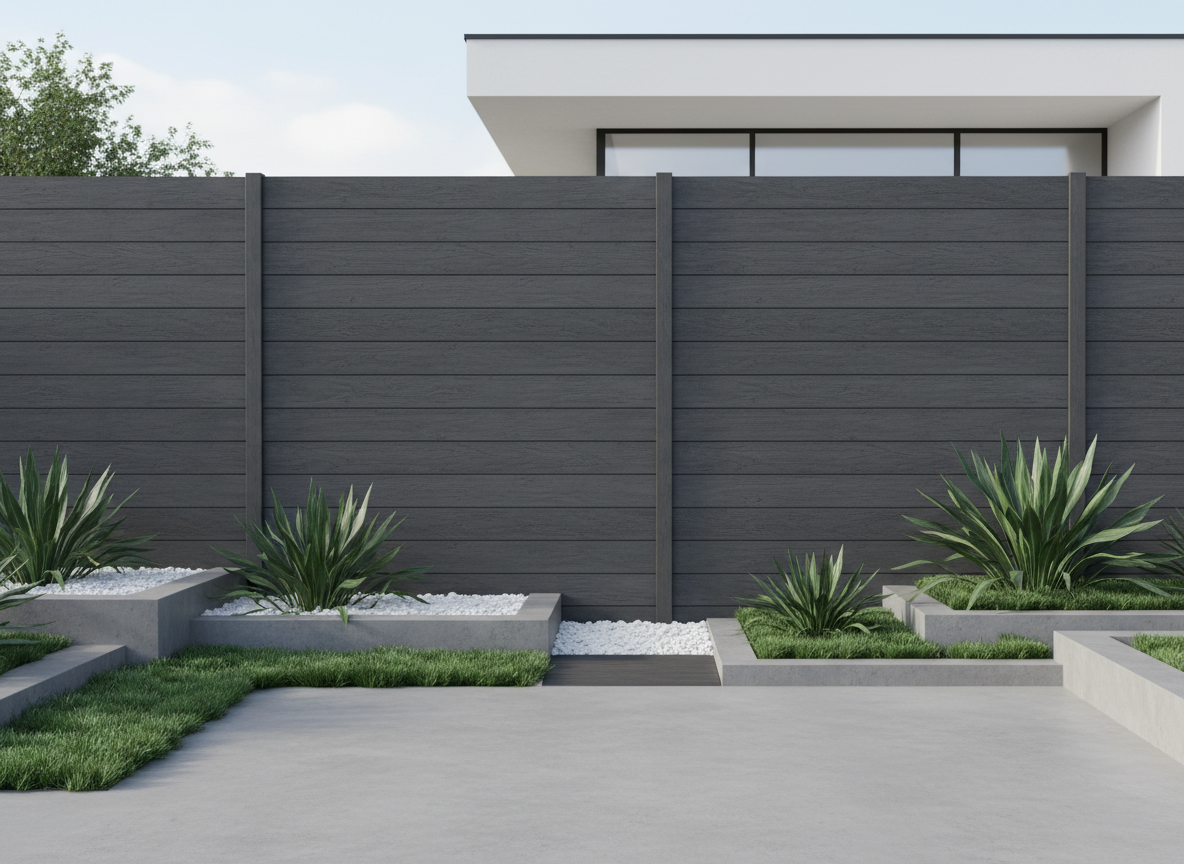 Composite Fencing Slatted Panel
