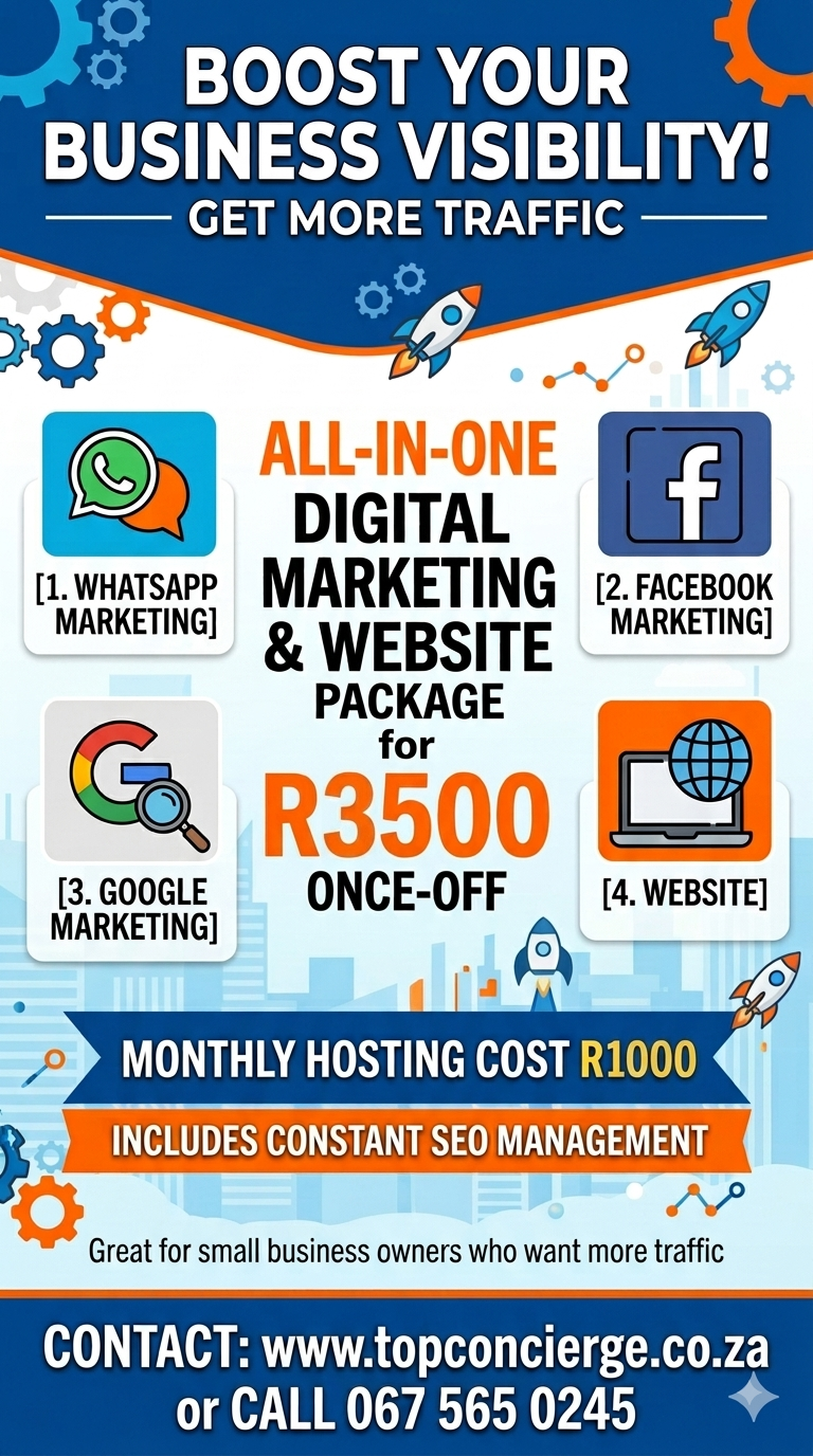 All-in-One Digital Marketing & Website Package — R3500 once-off