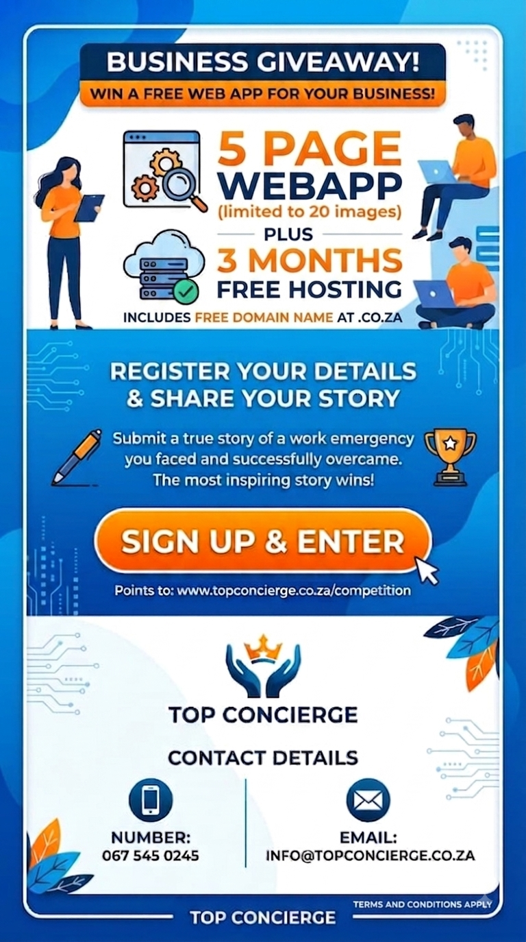 Business Giveaway — Win a Free Web App