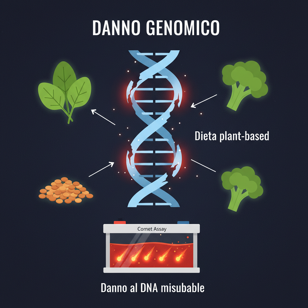 danno DNA diete vegetali vegano calcio ionizzato