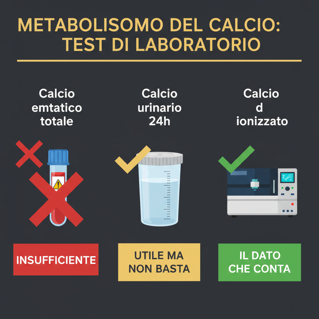calcio ionizzato PTH vitamina D test diagnostici confronto