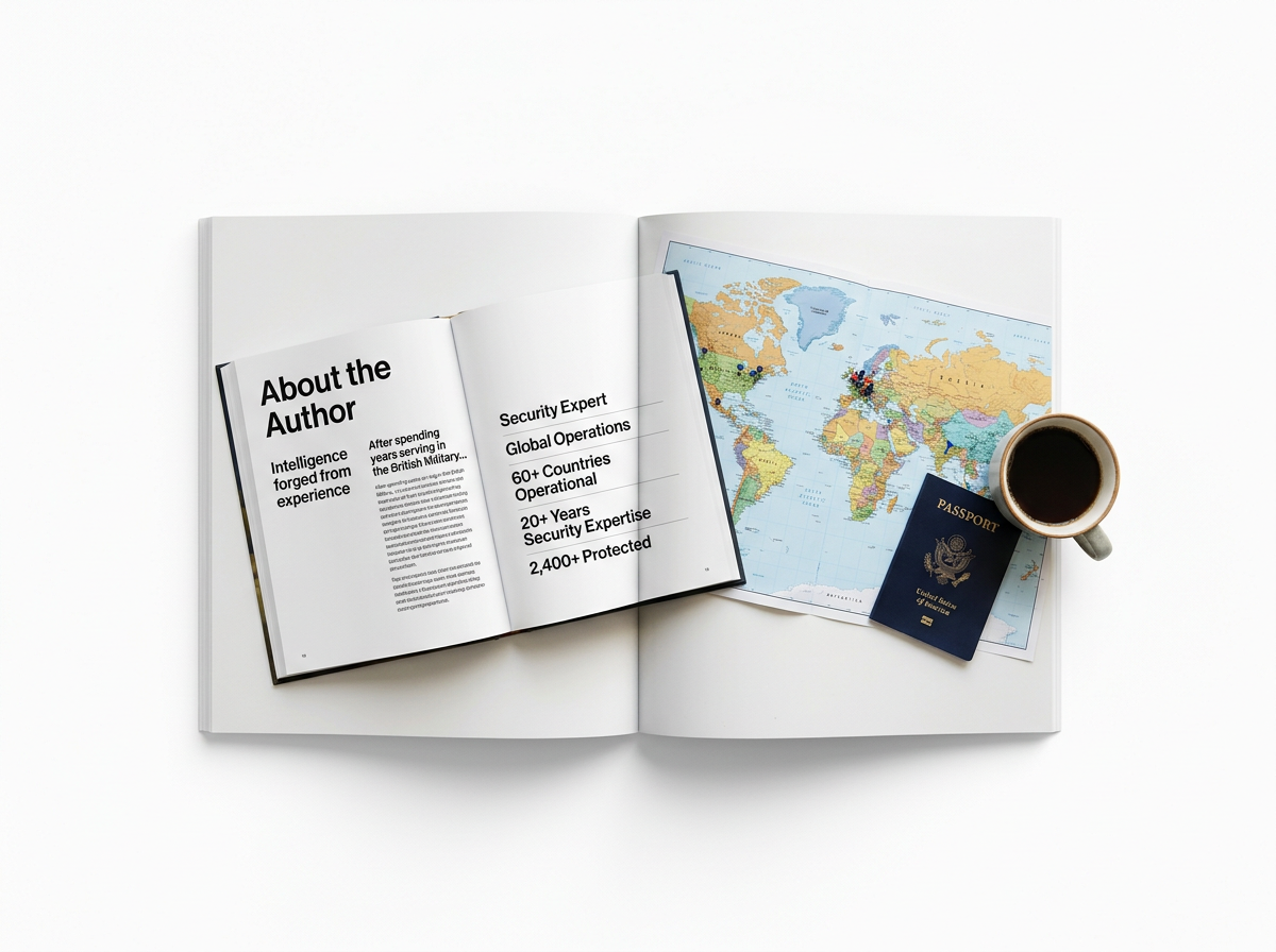 Professional travel security background