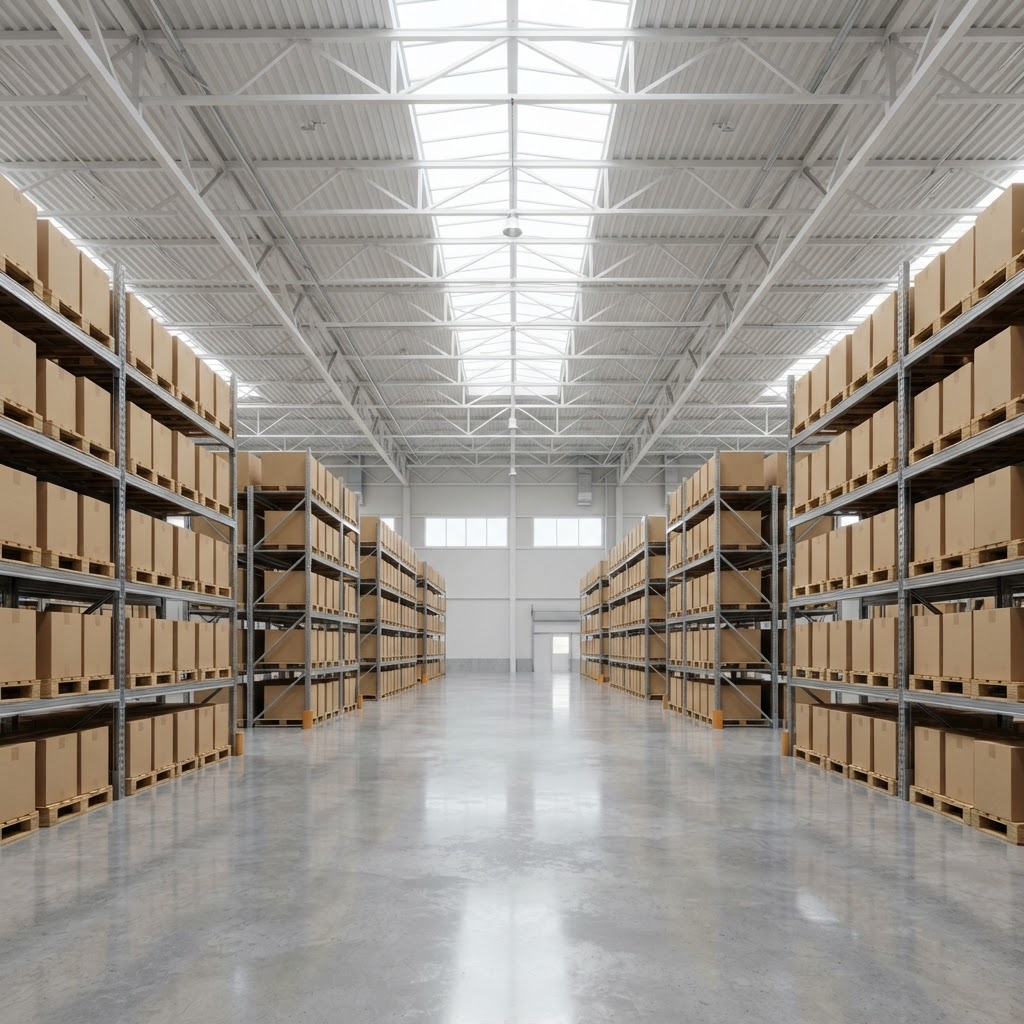 Professional warehouse floor scrubbing and industrial cleaning in Perth