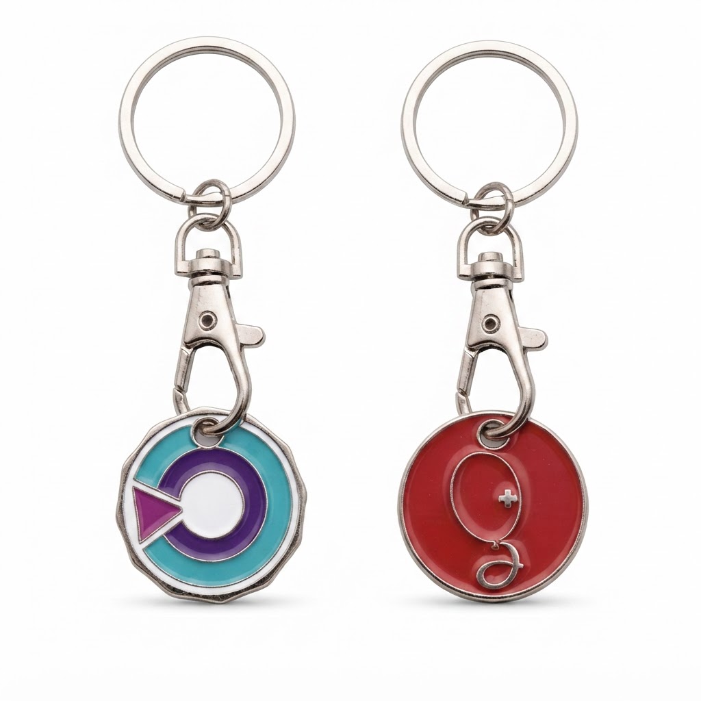 Trolley Coin Keyrings