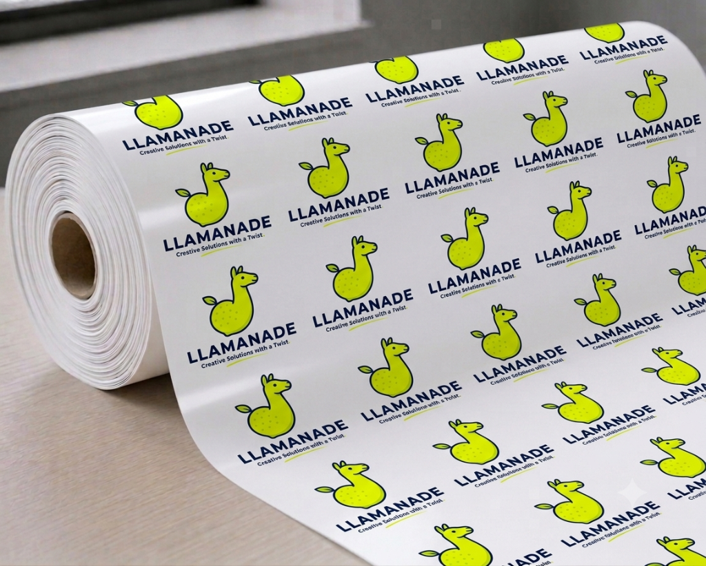 Sustainable recyclable banner roll product