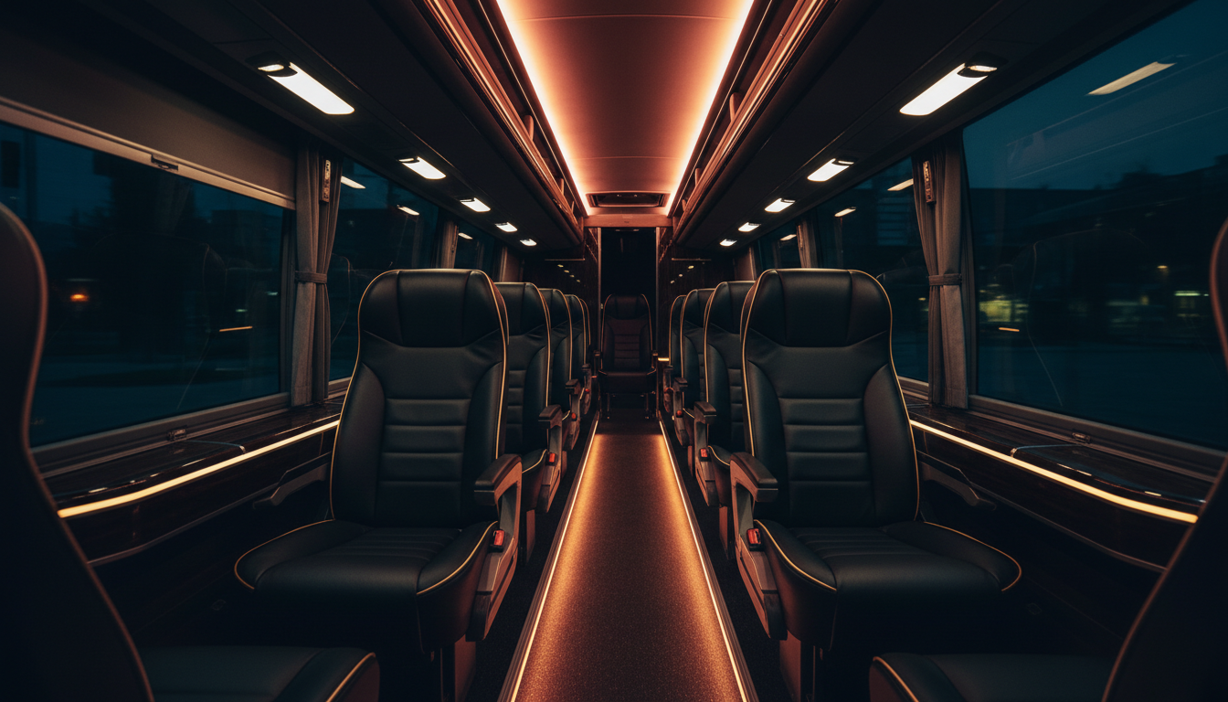 Luxury coach interior