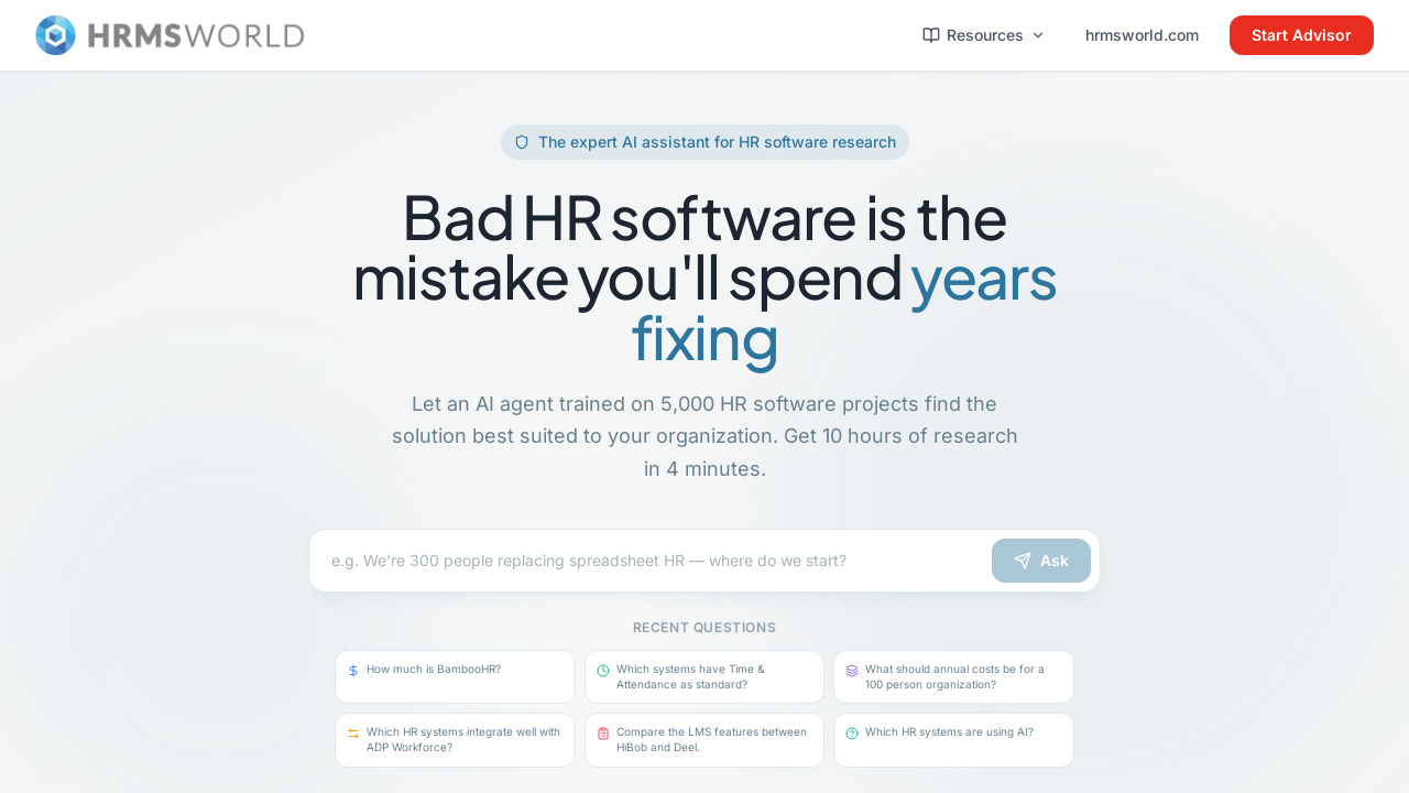 Software Advisor Template (HR) template preview