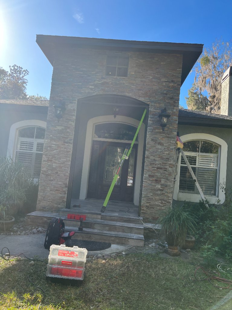 Porch screen insert installation