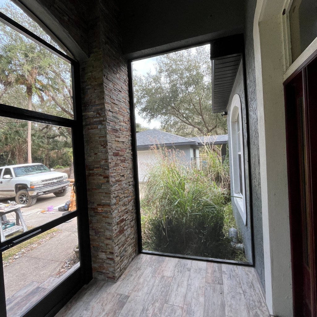 Deltona screen porch installation 2