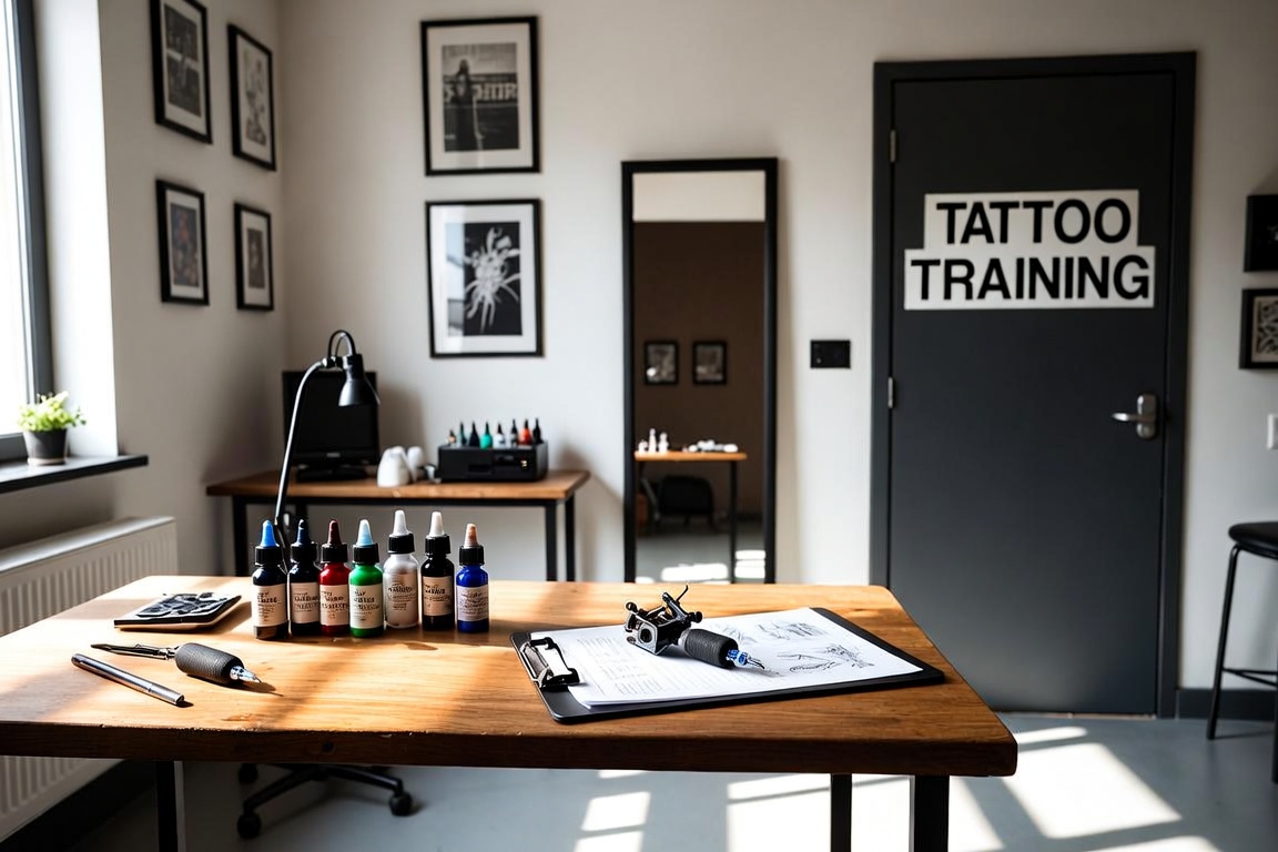 Le poste de travail dans la salle de formation