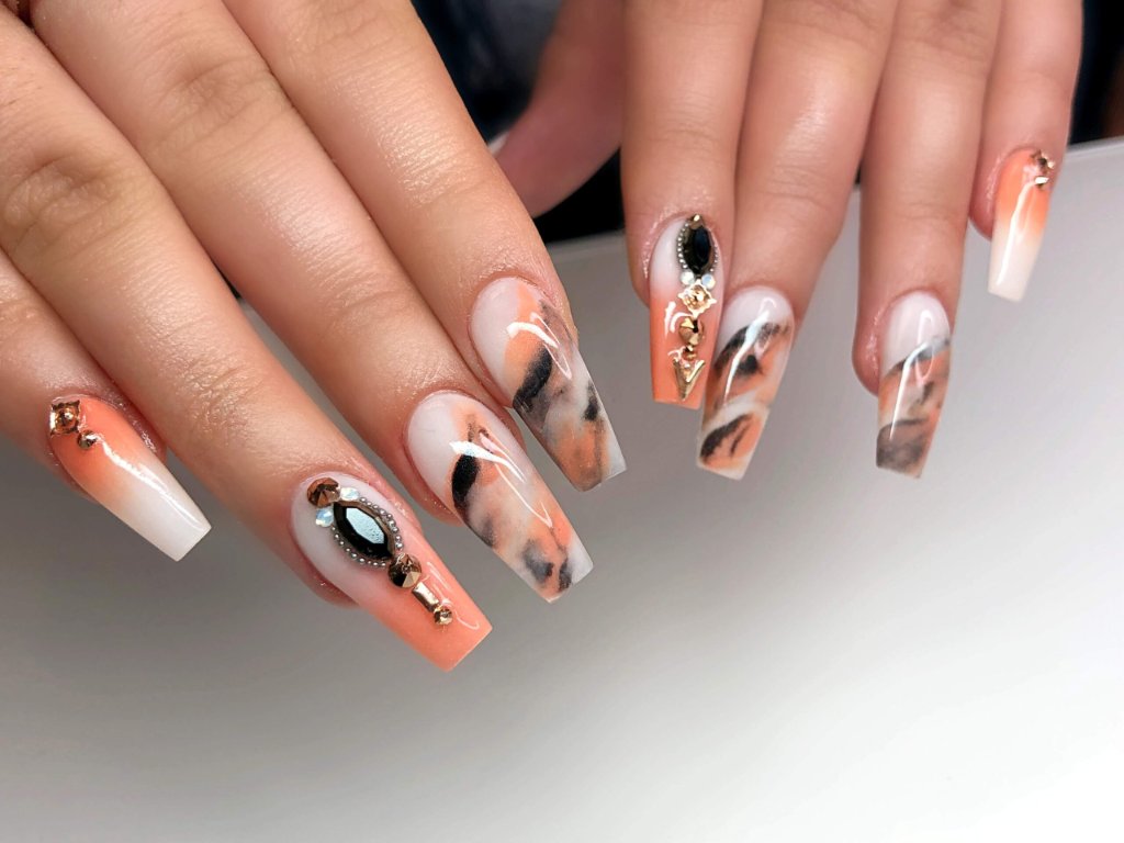 Peach Marble