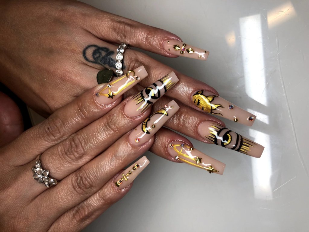 Neon Rainbow Tips