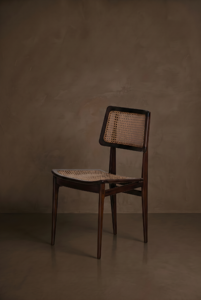 Cane Dining Chair by Hauner & Eisler, rosewood and cane