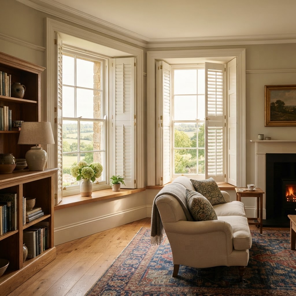 Plantation Shutters vs Curtains: Which is Best for Barnwood Barns and Montpellier Townhouses?