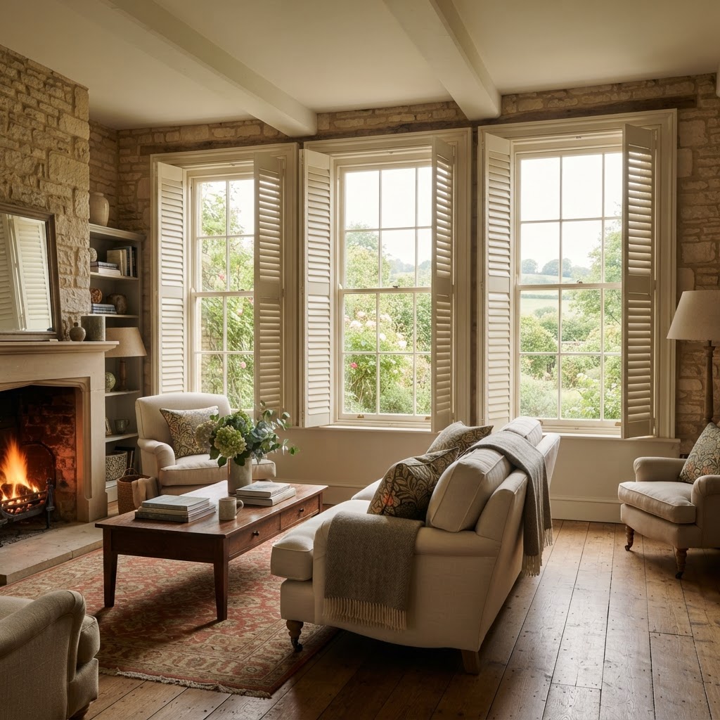 Custom Plantation Shutters for Unique Windows: Solutions for 1930s Semis and New Builds in Gloucestershire